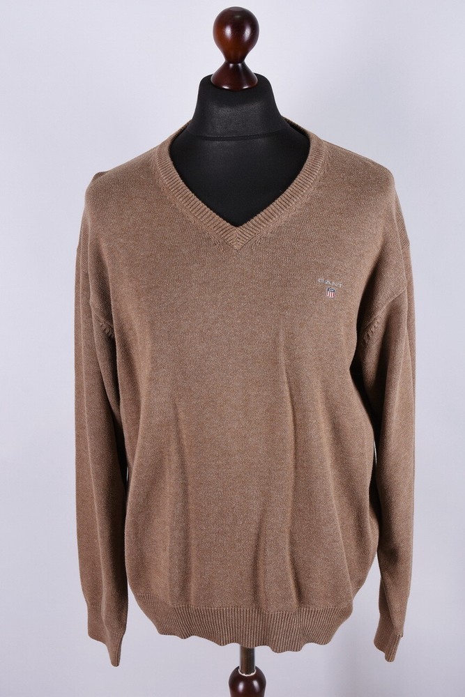 Gant V Neck Classic Jumper Size XL