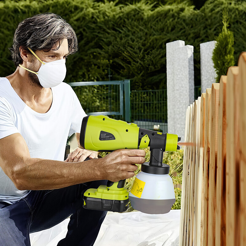 NEW Cordless High Pressure Spray Gun Airless Paint Sprayer For Ryobi 18V Battery