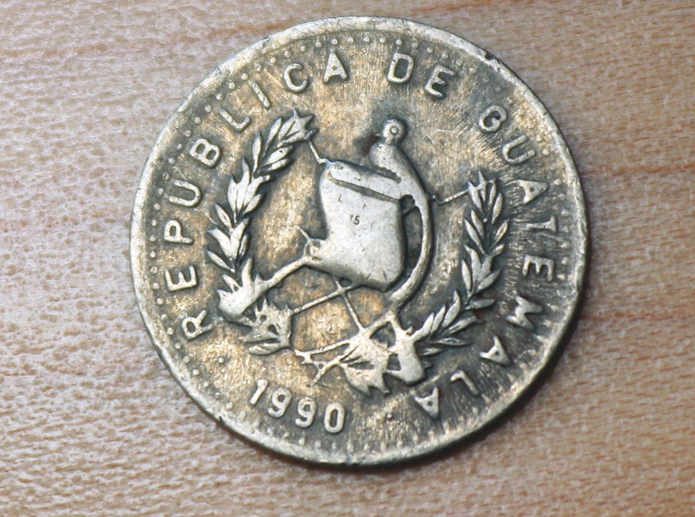 1990 Guatemala 5 Centavos Kapok Tree
