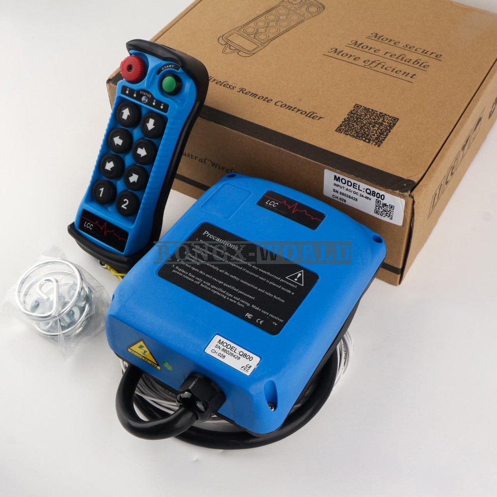 8Button Single Speed Hoist Crane Industrial Wireless Remote Control Single Q800