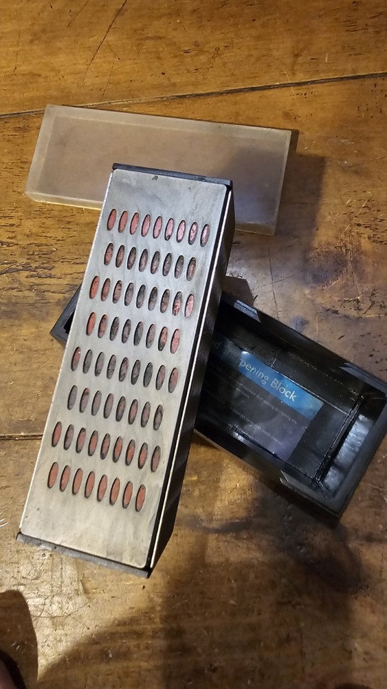 Draper Honing Guide & Four-Sided Diamond Stone.