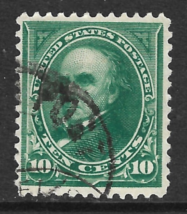 US Scott 273 F/VF Used Watermark 191 Perf 12 Issued 1895.