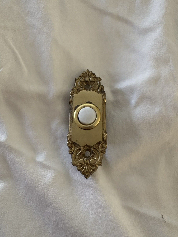Ornate Brass Door Bell Switch