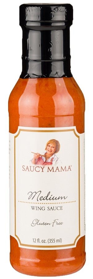 Saucy Mama Medium Wing Sauce (12oz.) - 6 PACK