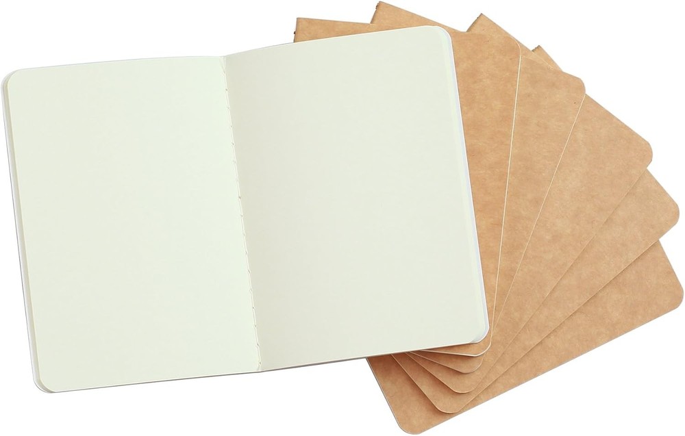 Poet Notebook, Softcover Mini Notebooks Kraft Brown Notebook Small