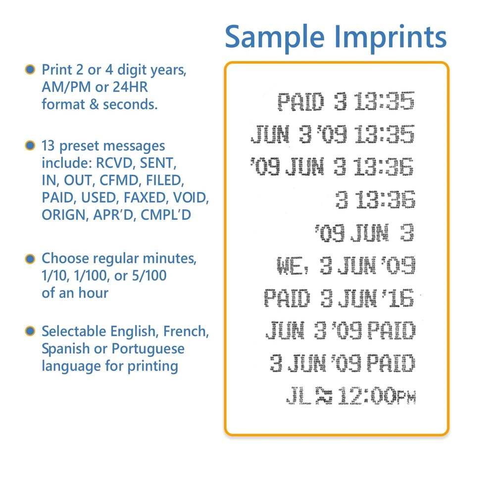 Lathem 1600e Time Clock Punch Machine & Document Stamp, Time Keeping System w...
