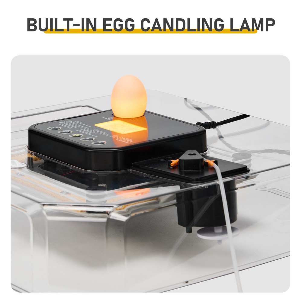 48H Pro 48-Egg Incubator, Fully Automatic Egg Turner, LED Egg Candler