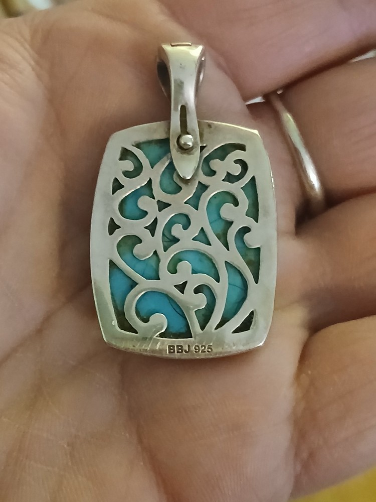 Natural Turquoise Sterling Silver ENHANCER