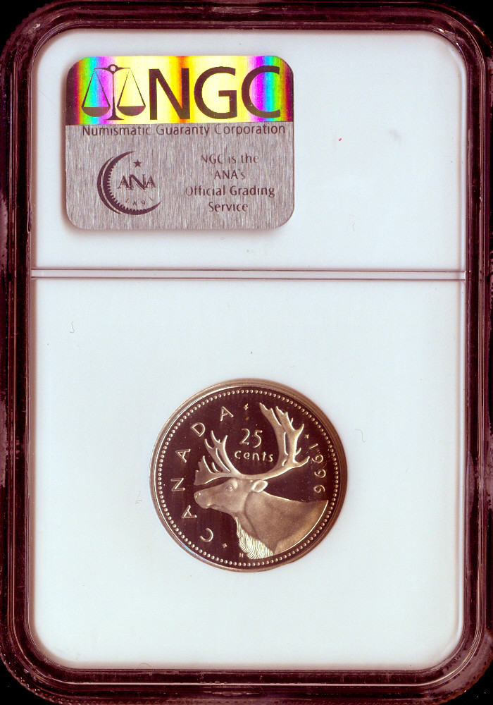 1996 Canada 25 Cents NGC Specimen SP70 MAC Quality