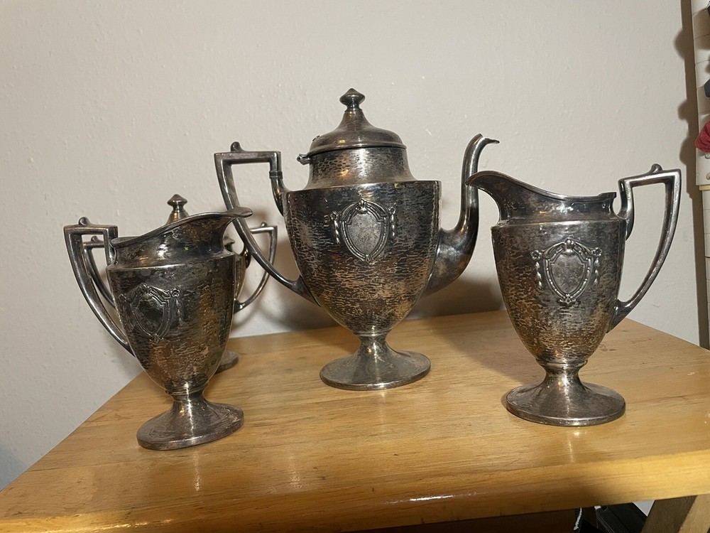 Sheffield Silver plate Teapot 4 Pieces