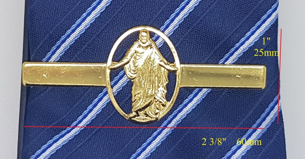 Christus Tie Bar, Gold plated