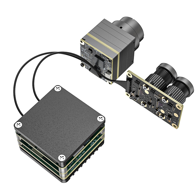 FPV AI DT Vision Cube Target Recognition Locking Tracking System Thermal image