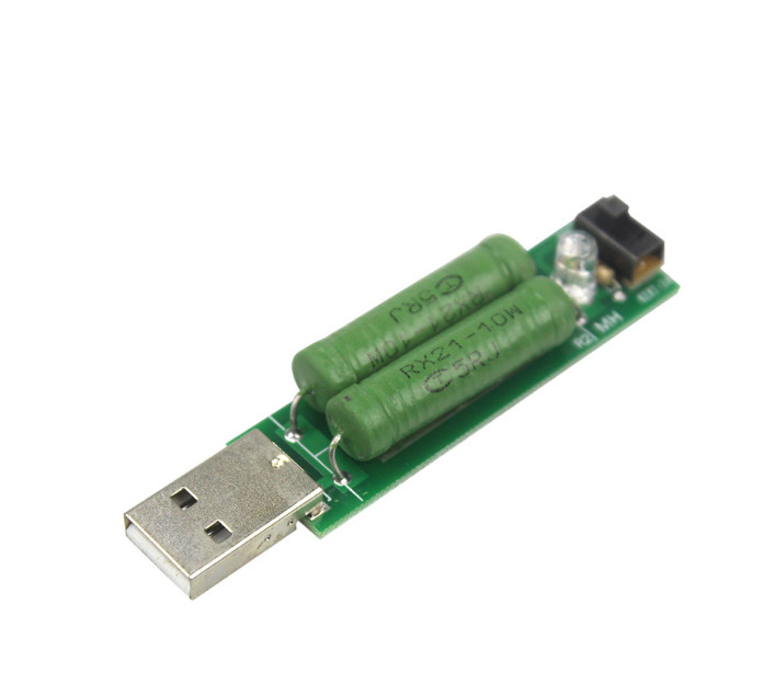 USB Discharge Load Resistor Digital Current Voltage Tester 2A/1A With Switch