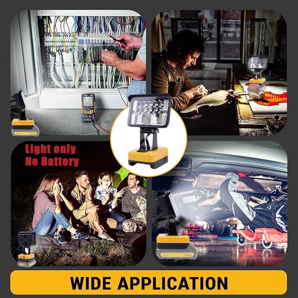 LED Work light for Dewalt 20V Max Portable Flood Light Flashlight Tool Only