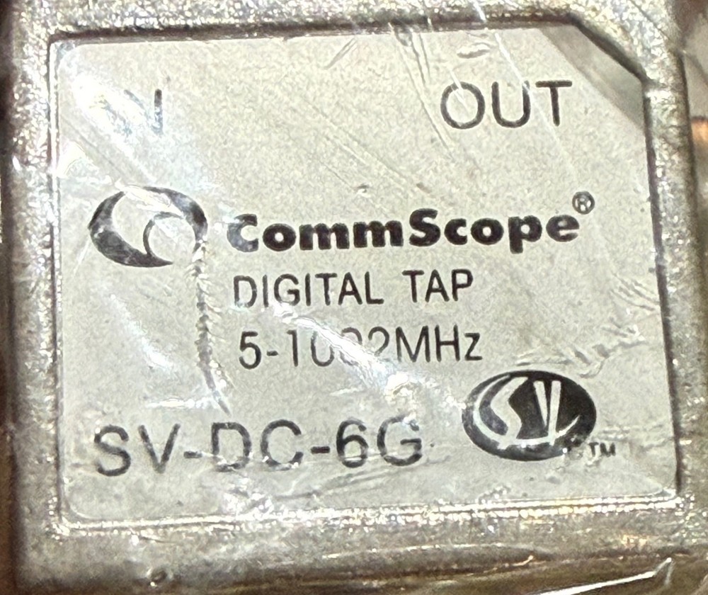 COMMSCOPE SV-DC-6G T-Type Directional Coupler, DC coupler 2-way splitter Xfinity