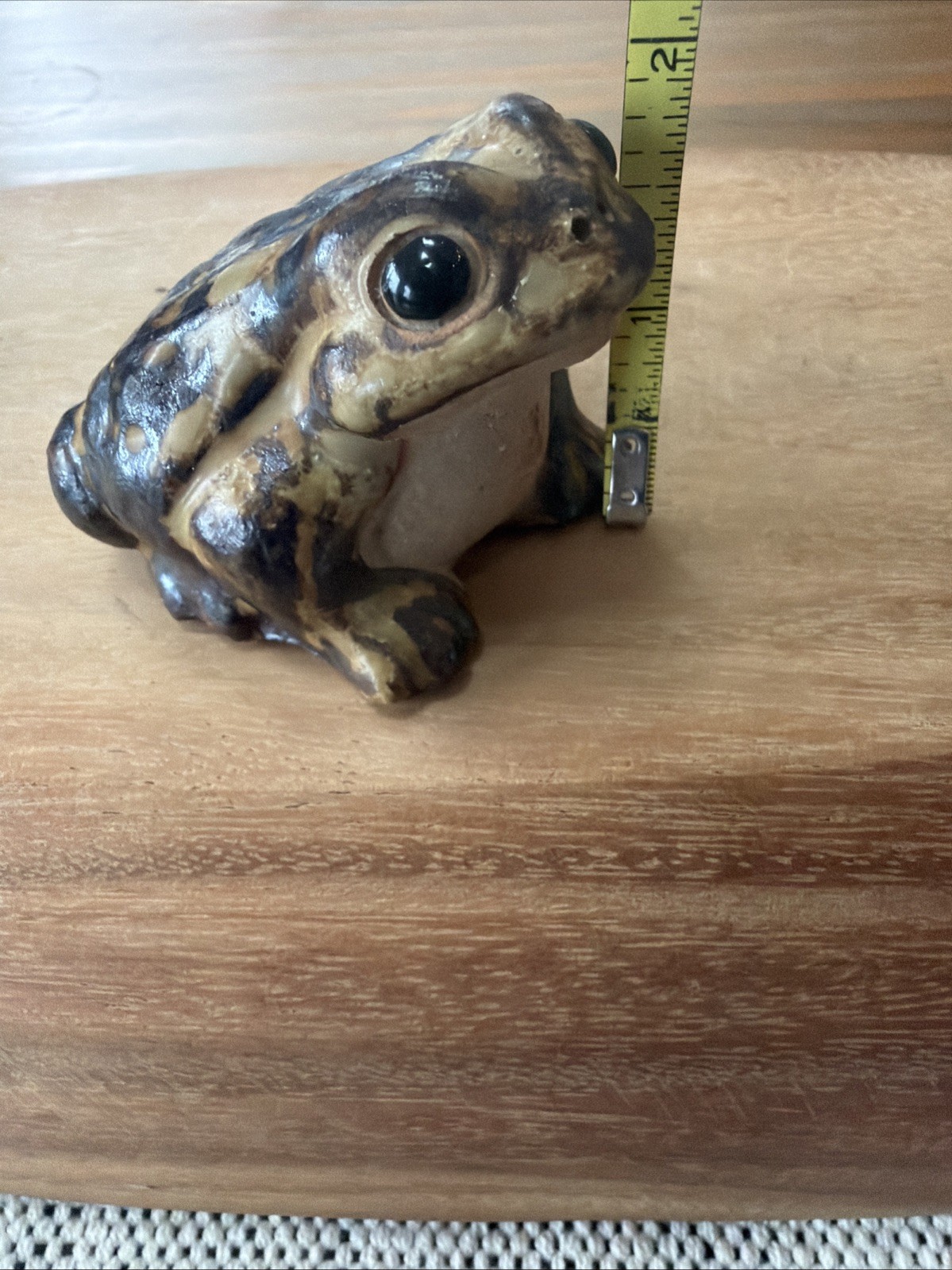 Japanese Shigaraki Pottery Toad Frog stoneware Figurine