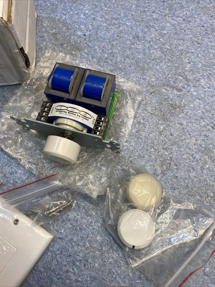 IHS In Wall Switch Speaker Volume Control Rotary Knob White Interchangeable