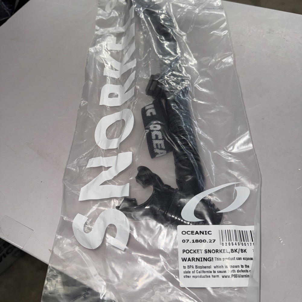 Oceanic Pocket Snorkel Black