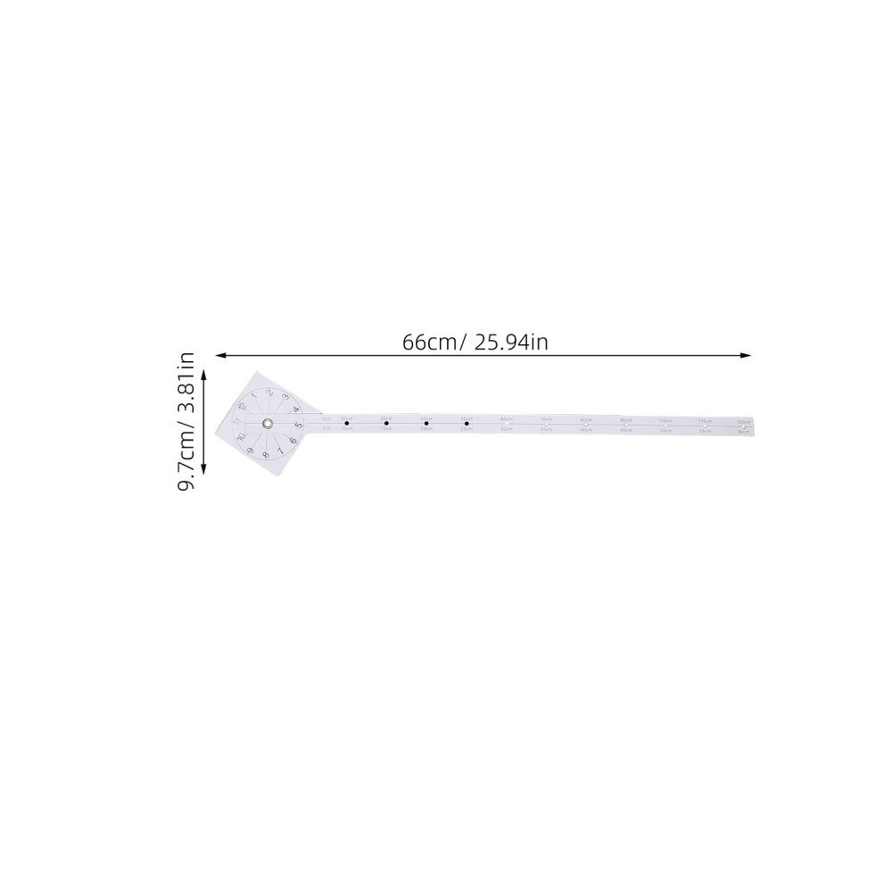 6 PCS Decorative Clock Positioning Scale DIY Wall Graduated Paper