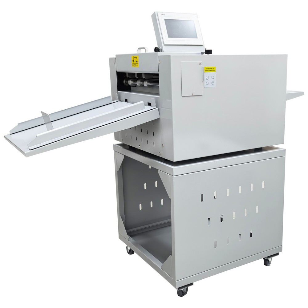 110V 13in Auto Electric Digital Touch Control Creasing and Perforating Machine