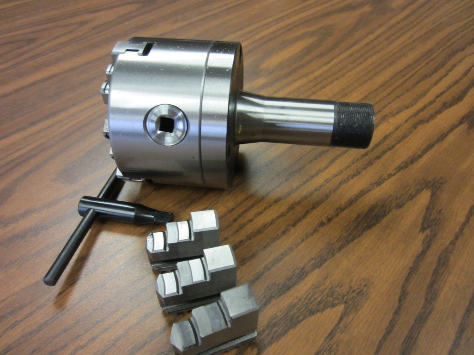 4" 3-JAW SELF-CENTERING LATHE CHUCKS 5C Shank extra Jaws #0403-5C Free Ship USA