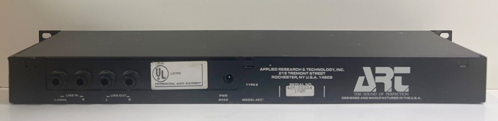 DXR ART 425 Stereo Delay Effects Processor Sold As Is - Pls Read Description
