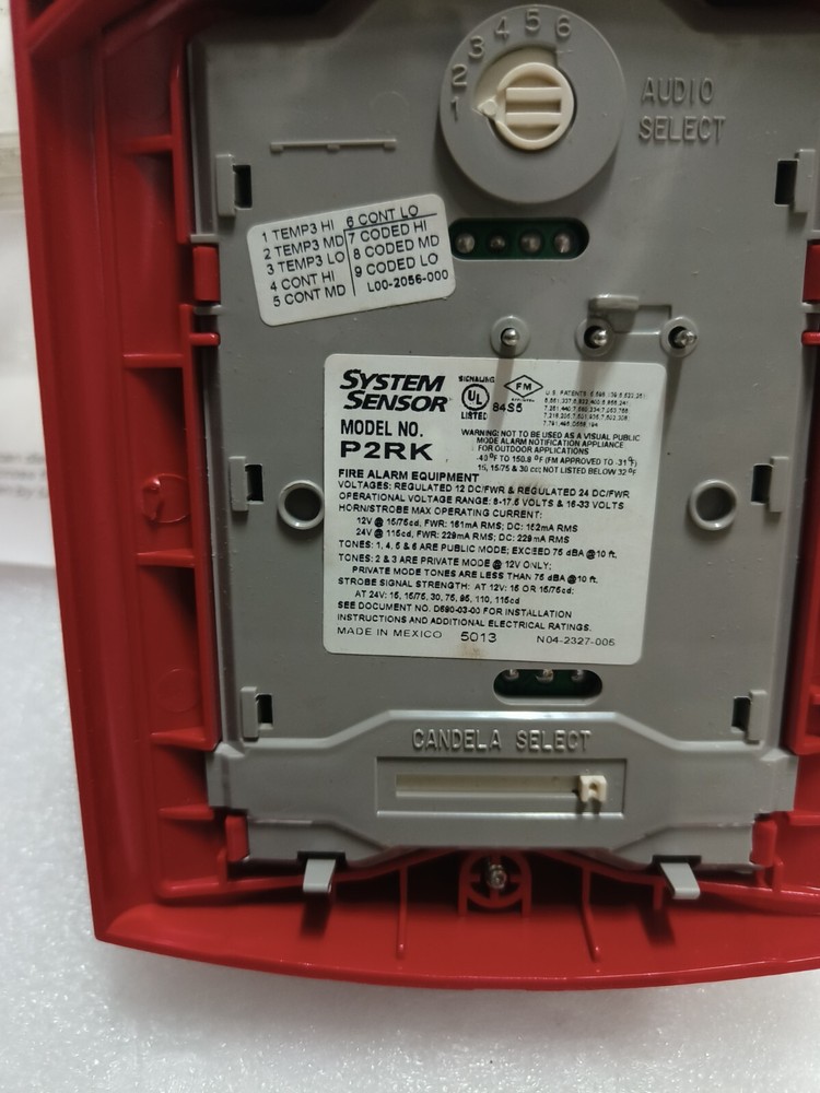 SYSTEM SENSOR MODEL NO. P2RK & HEAT DETECTOR 5602