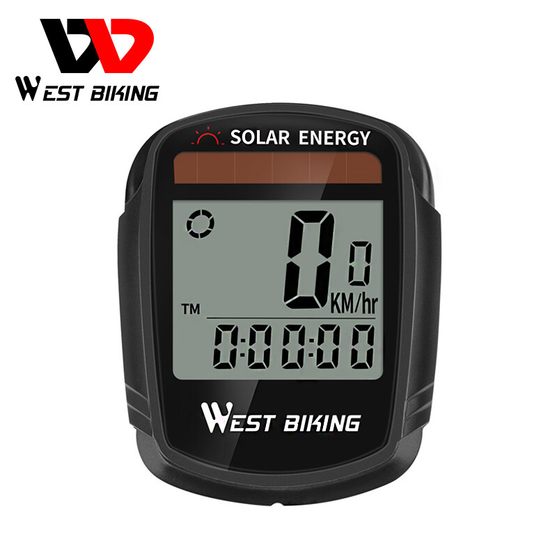 WEST BIKING Wireless Cycling Computer Waterproof Solar Energy Bicycle Computer