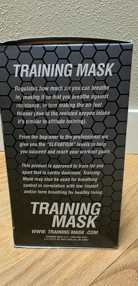 Elevation Training Mask Size M NEW-High Altitude Training Simulation