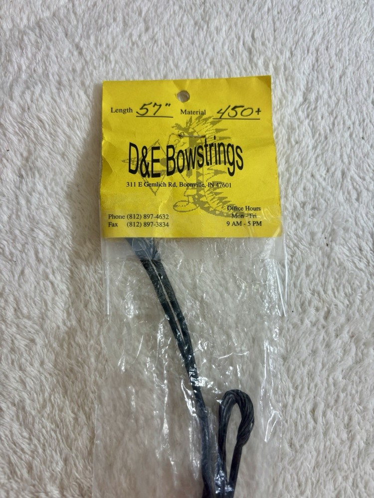 D & E Bowstrings 57 In Bowstring For Crossbow, 450 Plus. Free Shipping.