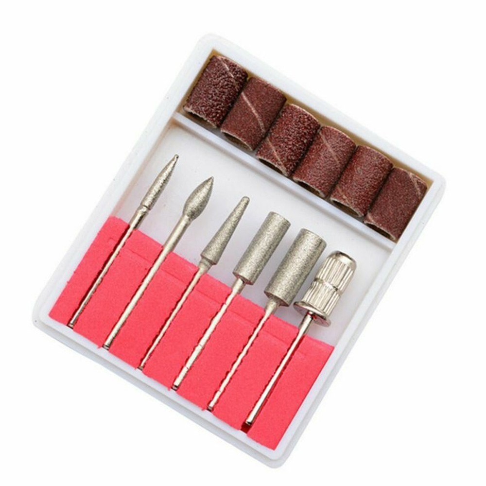 12pcs Electric Nail Drill Bits File Tool Manicure Machine Grind Head Tools Pack