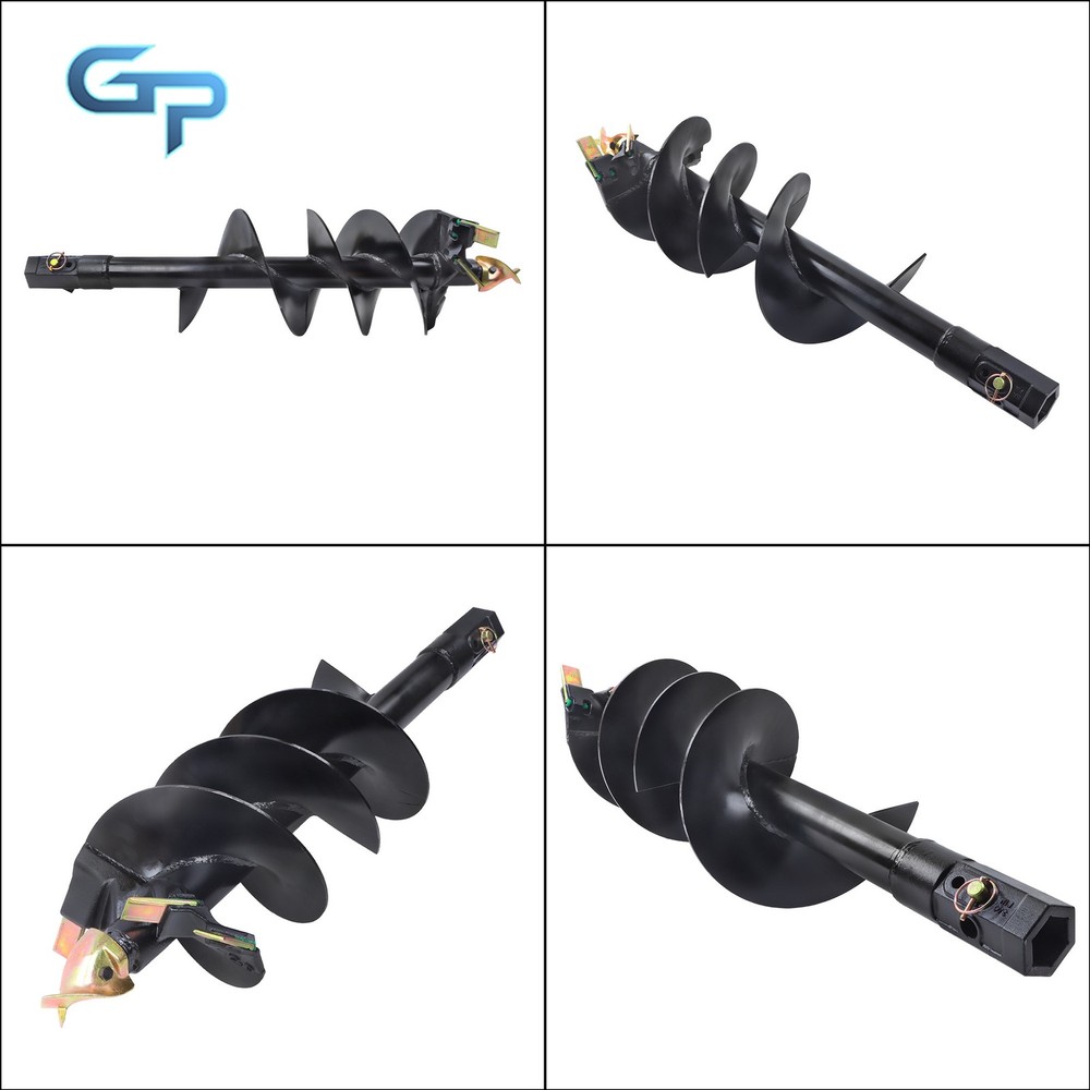 48" Length 12" Width Auger Bit for Loaders, 2" Hex Interface