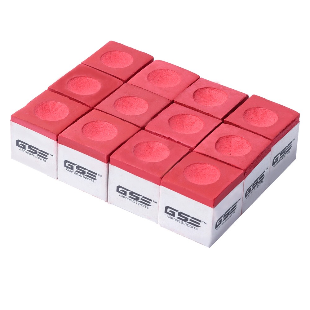 12-Pack Billiard Chalks. Dozen Box Pool Cue Chalks. Billiard Pool Cue Accessory