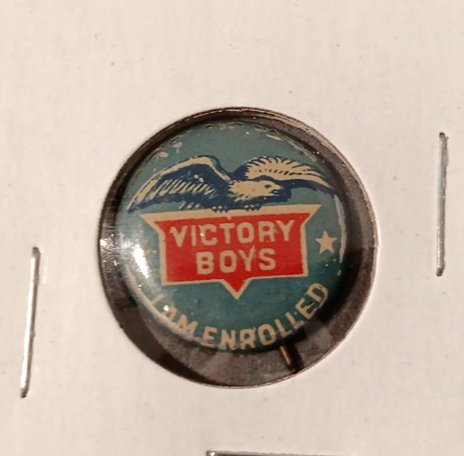 WW1 Victory Boys I Am Enrolled Pinback Button