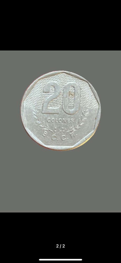 Costa Rico 1985 20 Colones