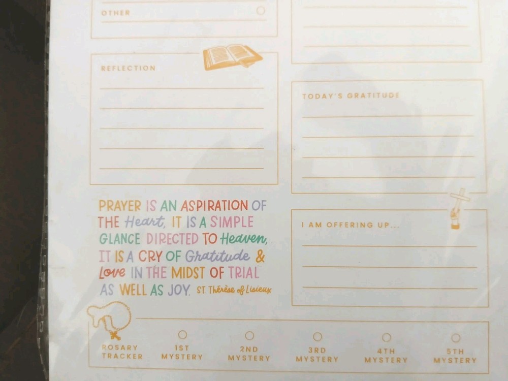 Catholic Spiritual To Do List Notepad