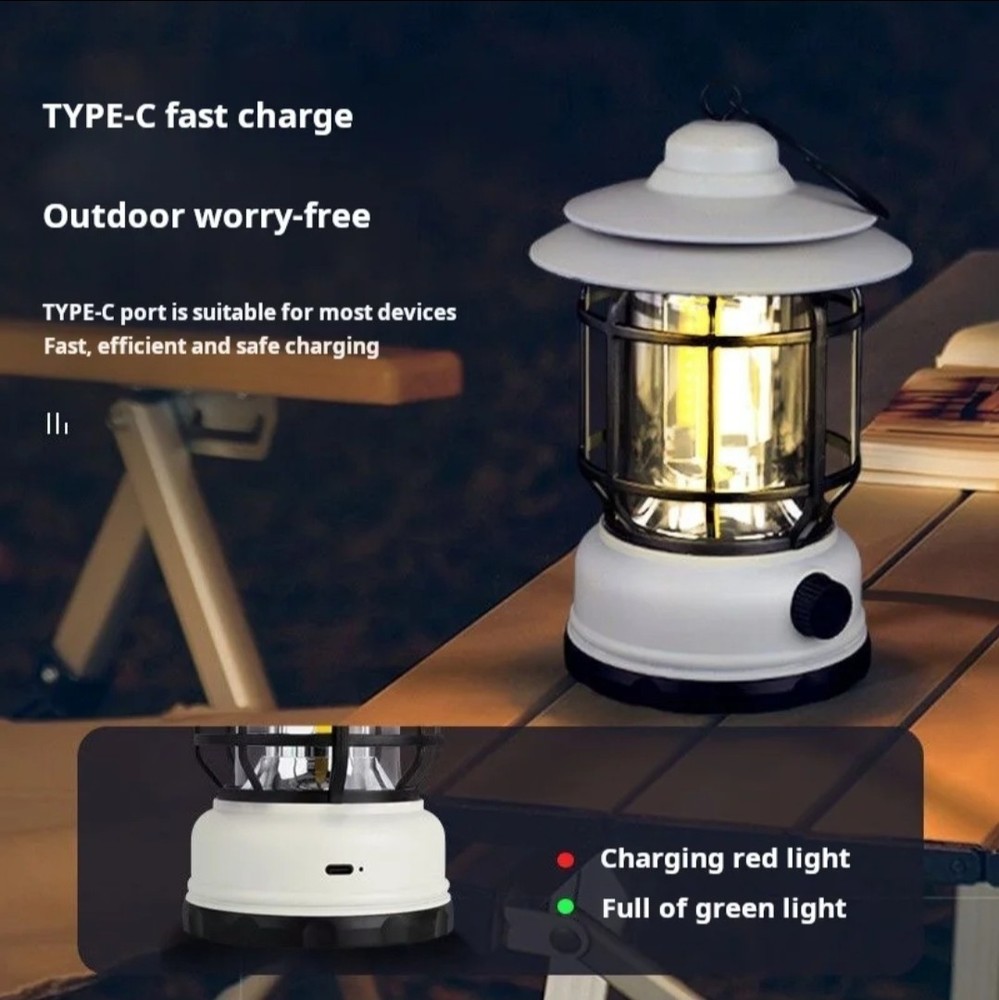 LED Ambient Light for Outdoor Camping USB-C Charging