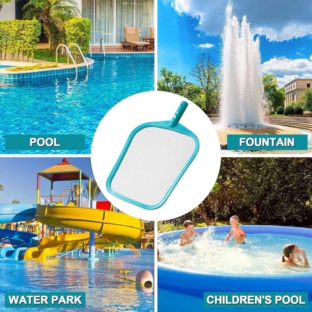 Pool Skimmer Net Without Pole 16.5x9.5 Fine Mesh Plastic Frame