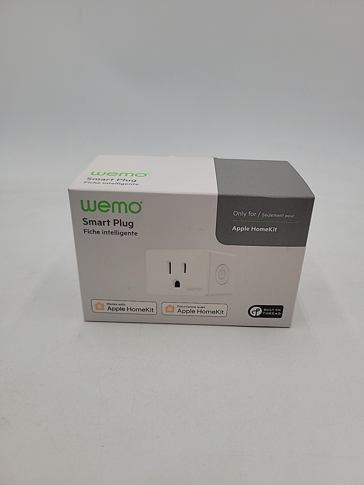 WeMo Smart Plug White Thread Bluetooth Apple HomeKit Easy Setup WSP100