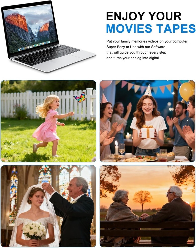 Universal RCA to USB Video Capture Device – Convert VHS to Digital Effortlessly
