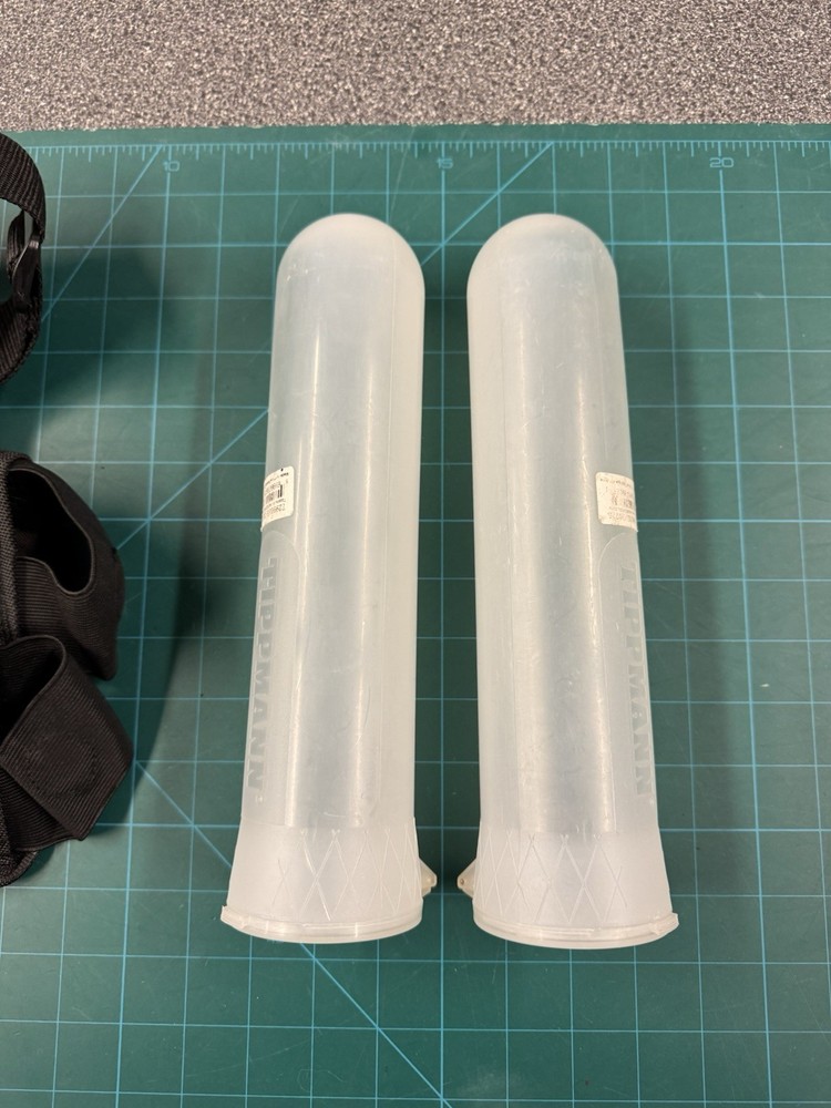 TIPPMANN 2 pod paintball pack. Complete kit with 140rd tubes.