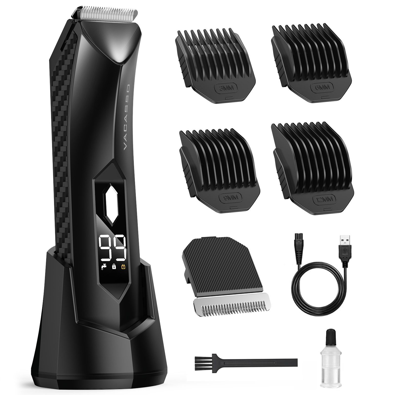 Manscape Groin Hair Trimmer Electric Ball Trimmer Wet/Dry Body Shaver Christmas