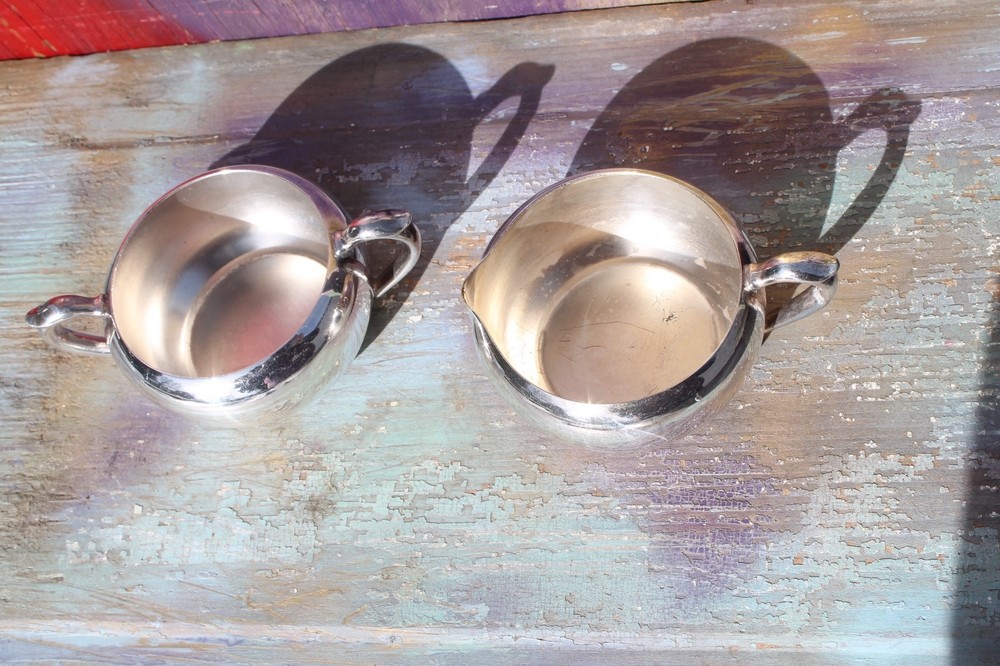 Silverplate Cream & Sugar Set