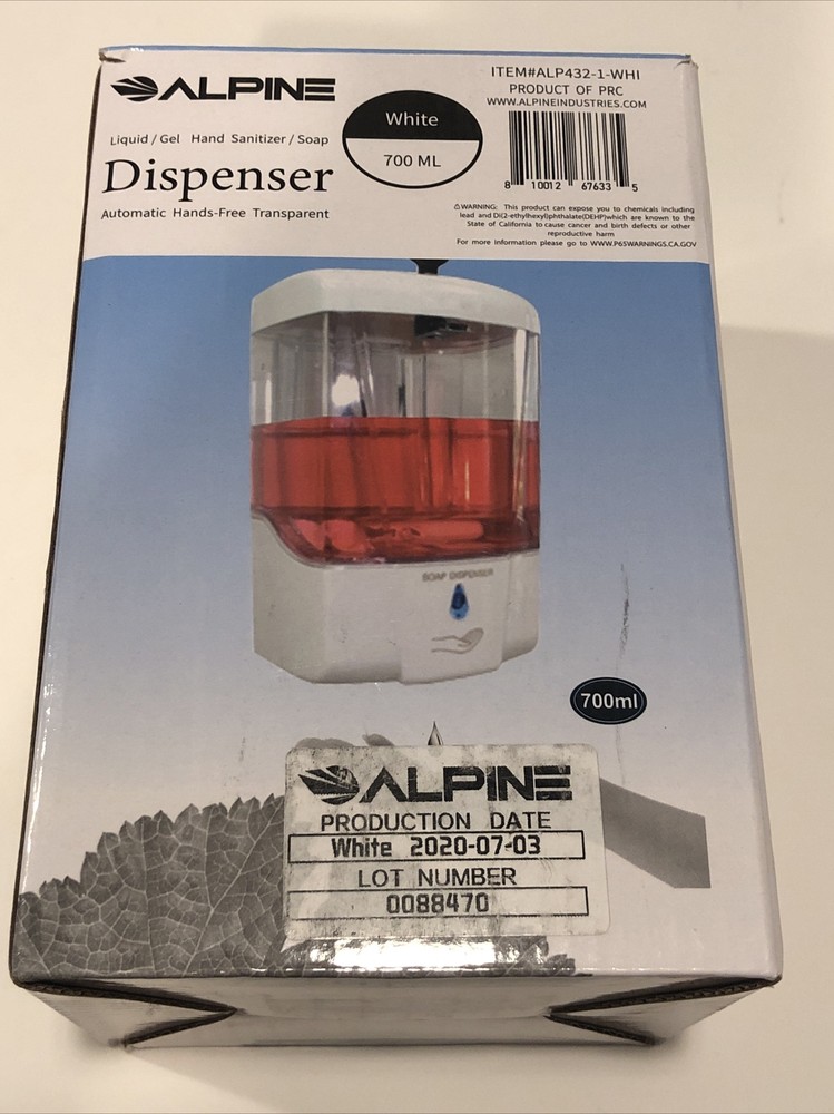 Alpine Industries 700 ml Mountable Automatic Liquid Hand Soap Dispenser