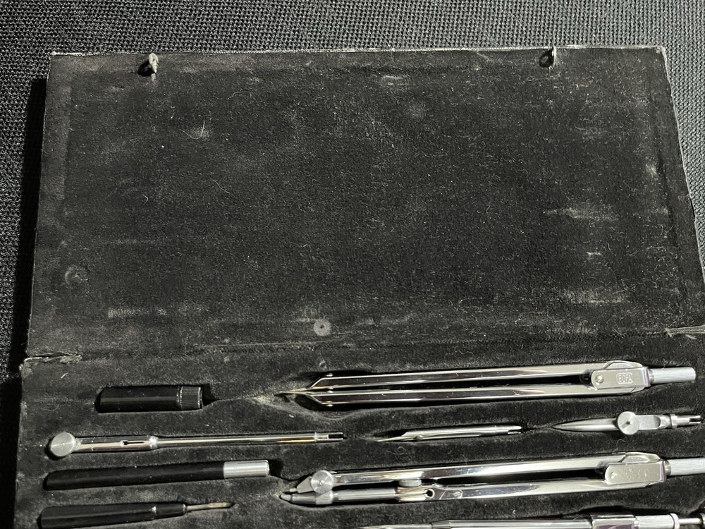 Vintage BOFA Drafting Set D415 15pc In Case