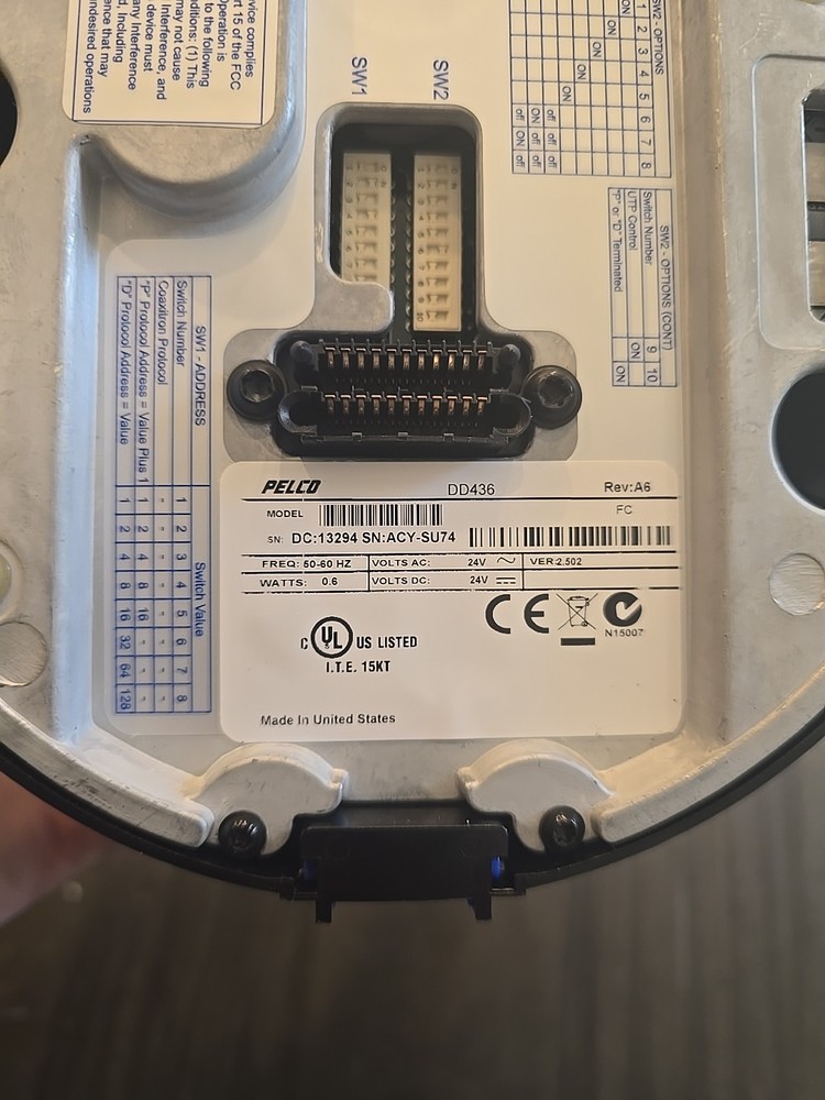 PELCO DD436-X CAMERA HEAD Untested