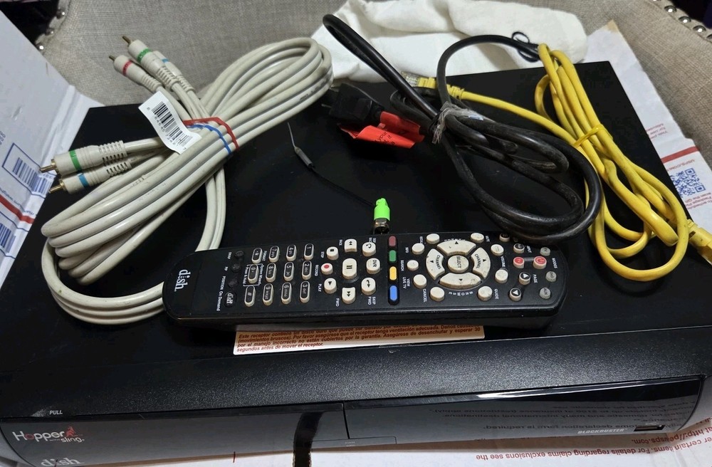 Dish Network Hopper W/ Sling- (Blockbuster)Sat Dvr System Plus Most  Cords Etc..