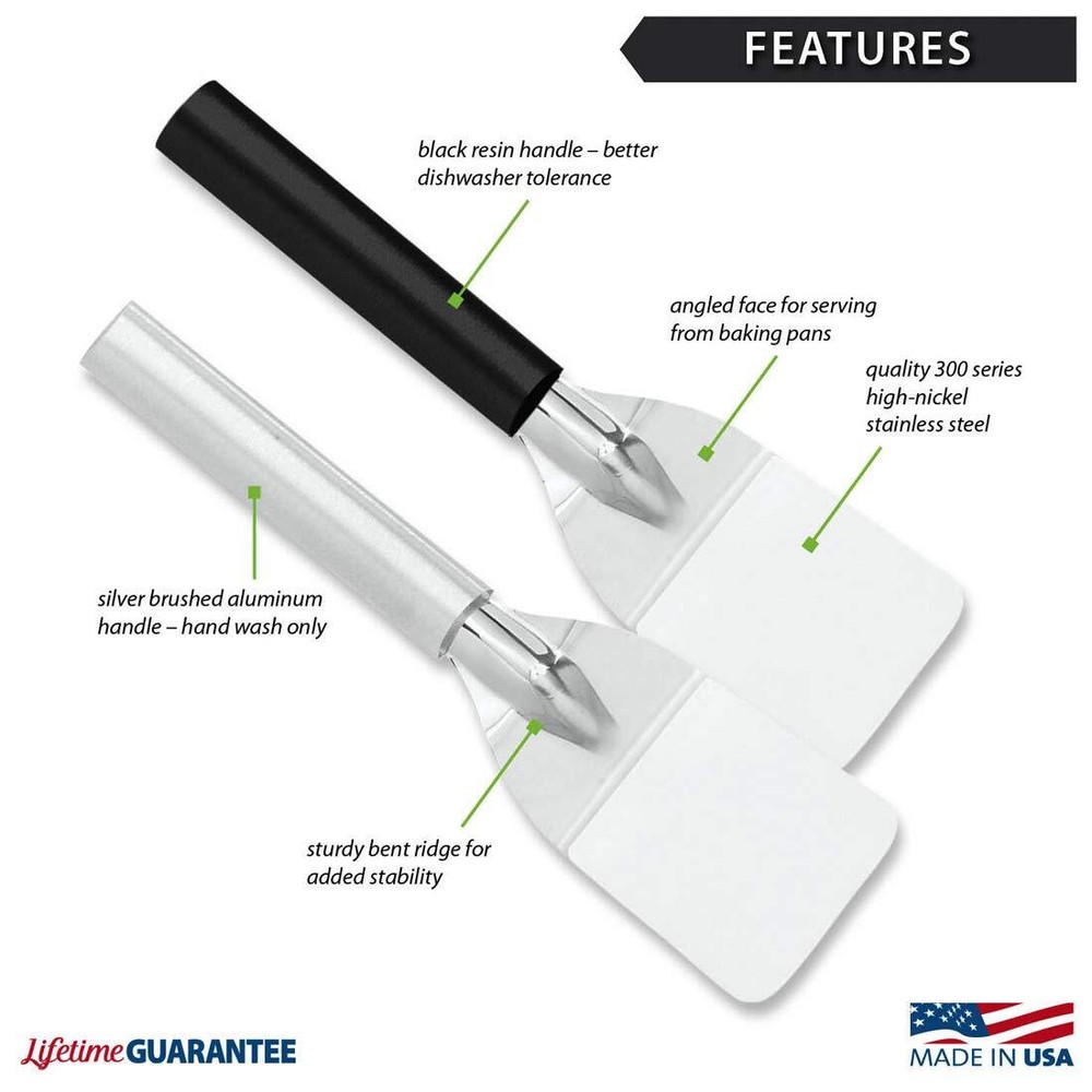 Cutlery Mini Server Black Handle Pack of 2