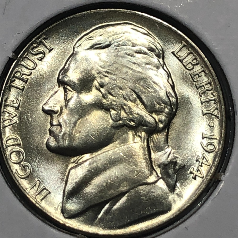 1944 P - Wartime Silver Nickel #19426 - Uncirculated