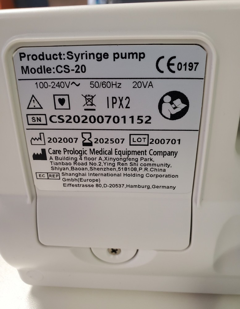 Syring Pump CS-20. CPRO